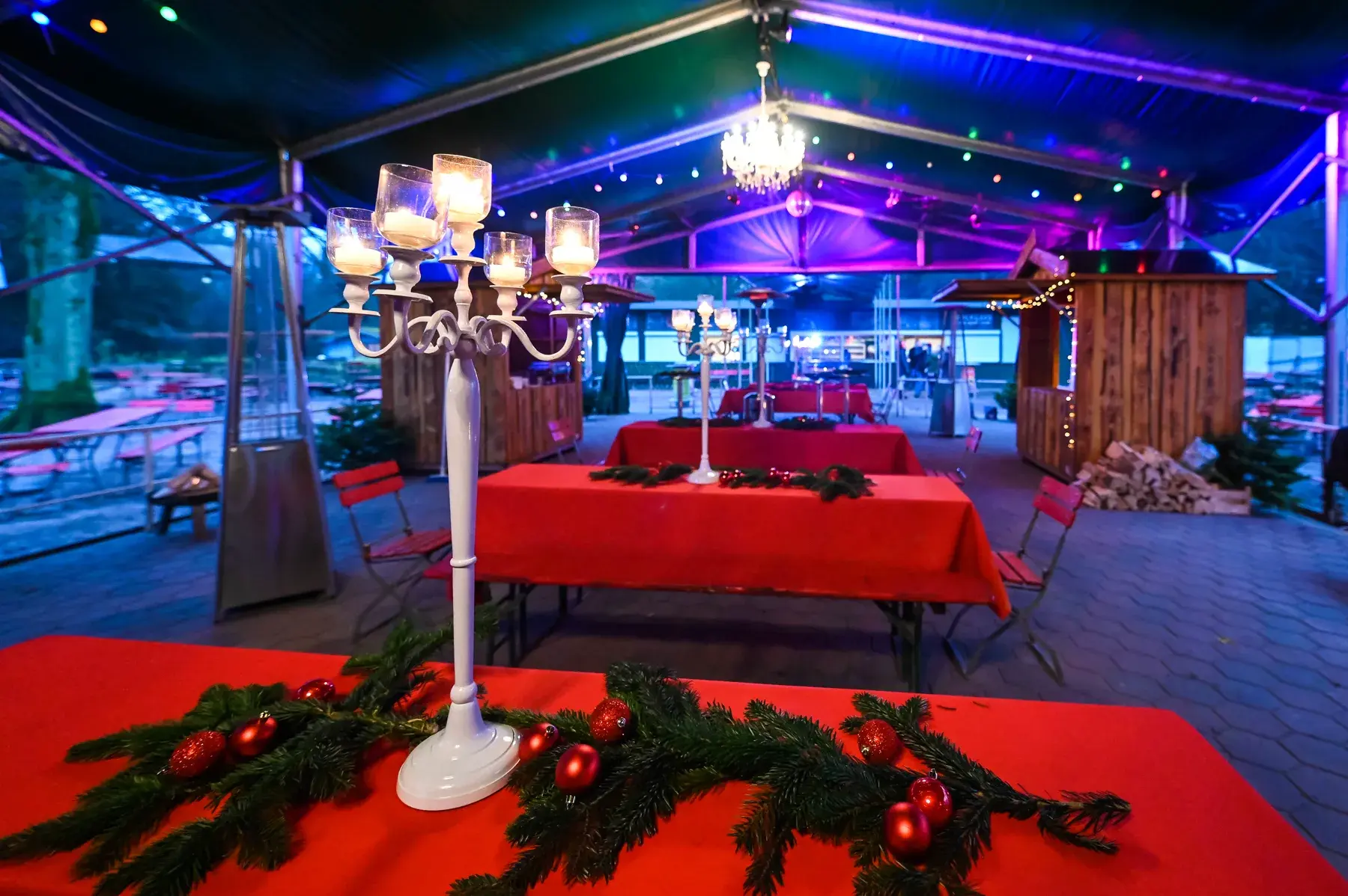 Stadtpark-Location für einen Firmenweihnachtsmarkt