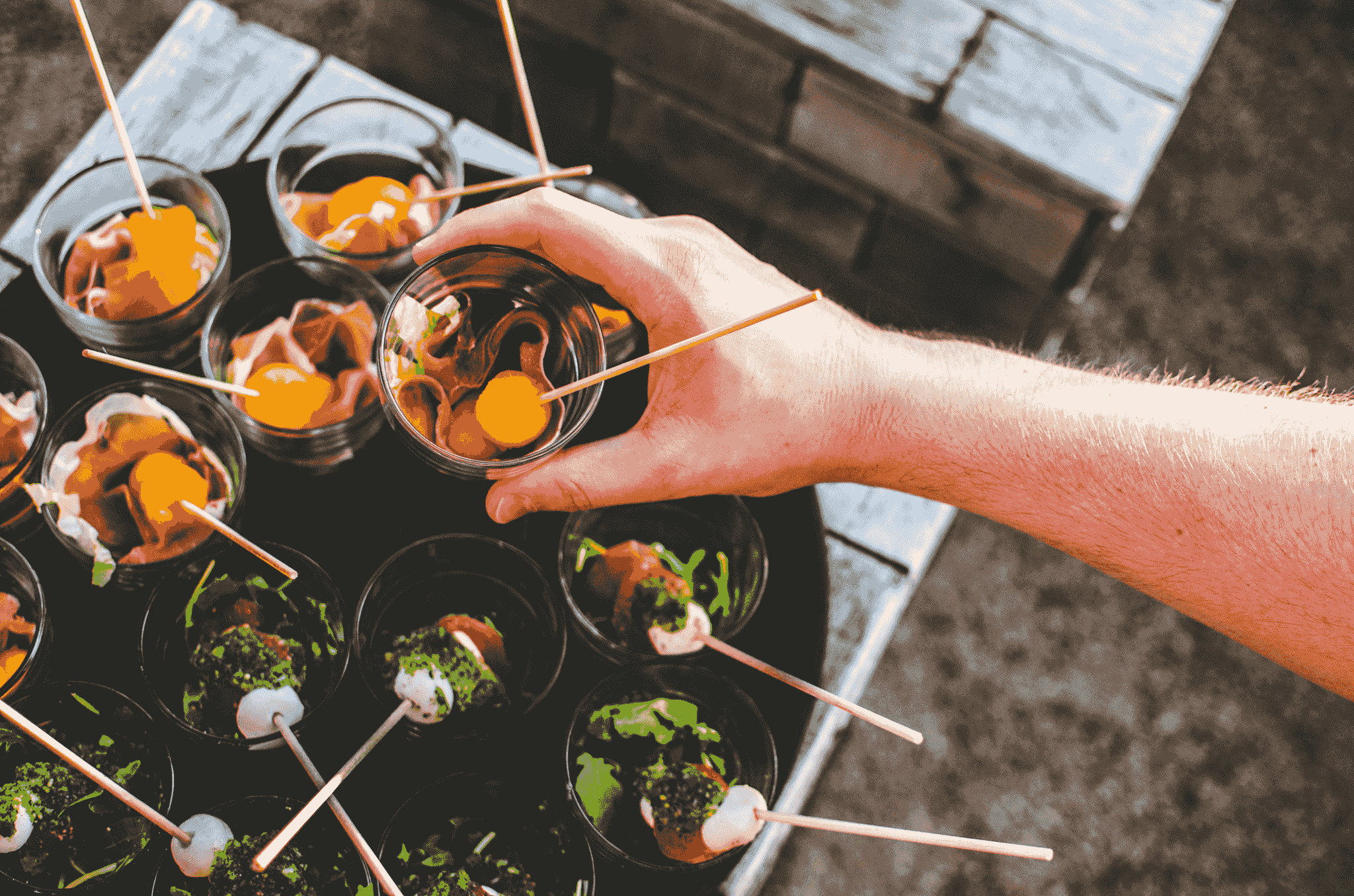 Finger Food Menü – Harvestehuder Catering Club – Kitchensurfer Event Catering Hamburg