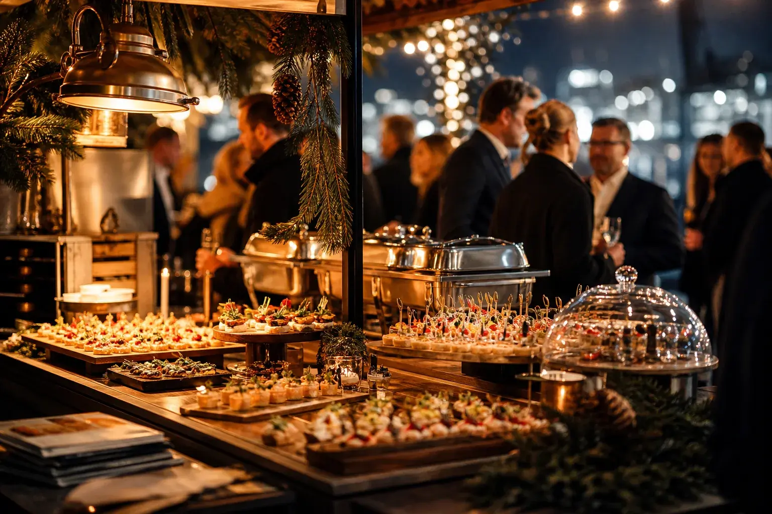 Weihnachtsfeier Catering Hamburg: Buffet, Flying Buffet oder mobiler Weihnachtsmarkt?